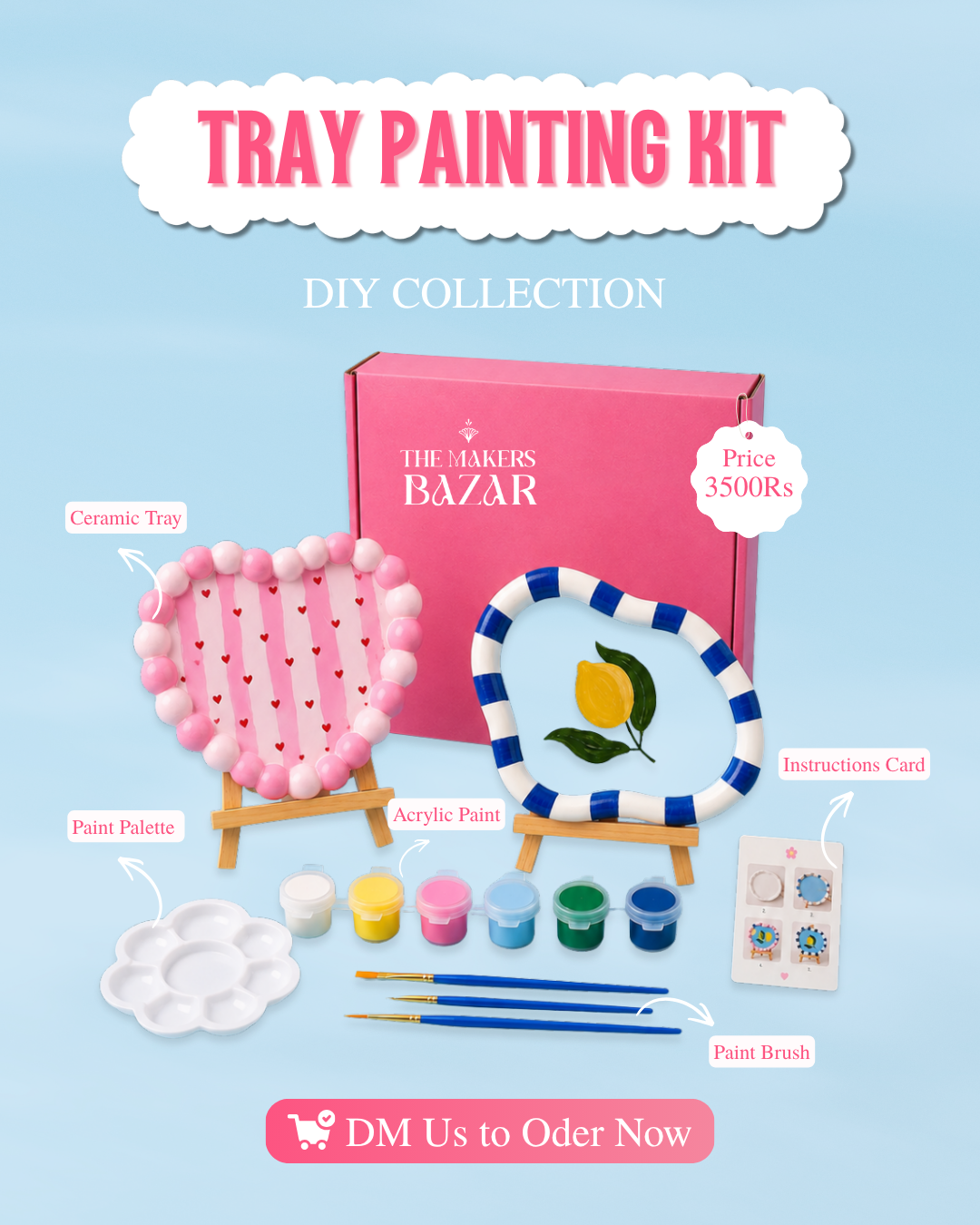 Ceramic Tray Painting Kit