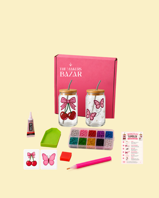 Bedazzled Glass Tumbler Kit