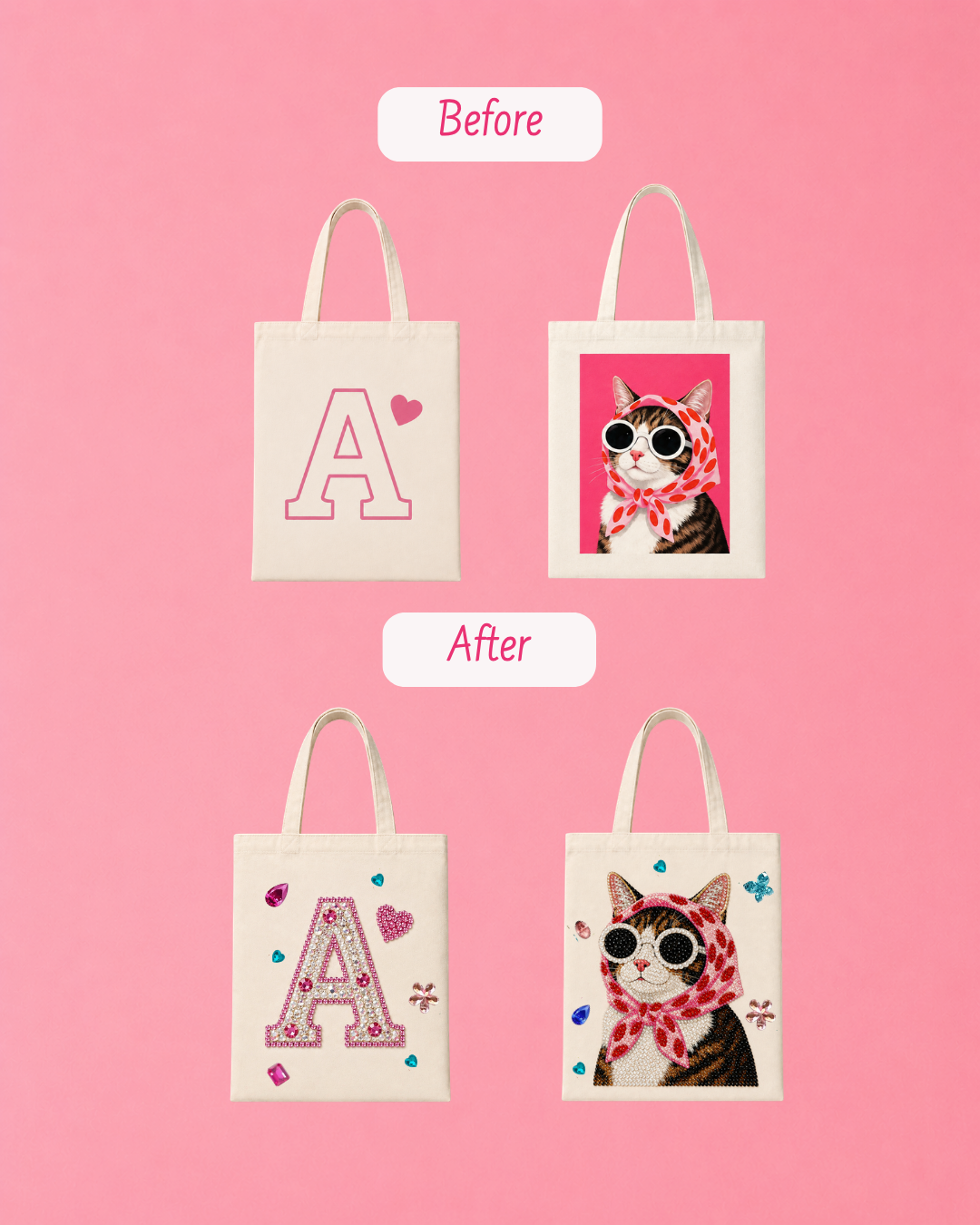 Bedazzled Tote Bag Kit