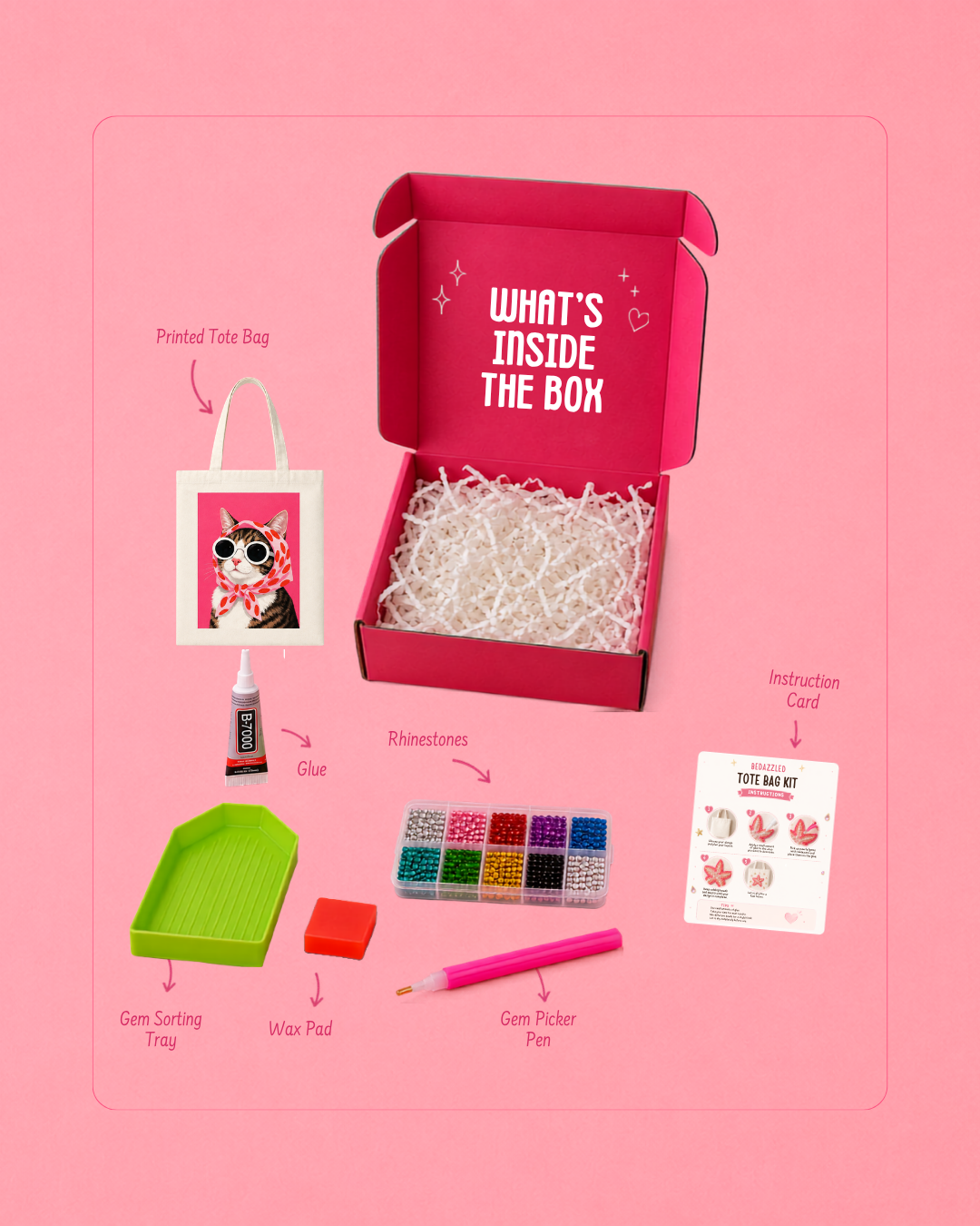 Bedazzled Tote Bag Kit
