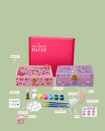 Jewelry Box Paint & Decor Kit